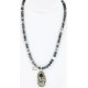 Handmade Certified Authentic Navajo .925 Sterling Silver Malachite and Turquoise Native American Necklace 390805410448