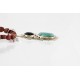 Handmade Certified Authentic Navajo .925 Sterling Silver Natural Black Onyx and Turquoise Native American Necklace 390805366666