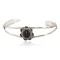 Handmade Certified Authentic Navajo .925 Sterling Silver Natural Black Onyx Native American Bracelet 12615