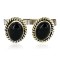 Handmade Certified Authentic Navajo .925 Sterling Silver Natural Black Onyx Native American Cuff Links 19109-4