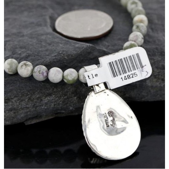 Handmade Certified Authentic Navajo .925 Sterling Silver Natural BOULDER Turquoise Native American Necklace 370953402938