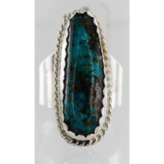 Handmade Certified Authentic Navajo .925 Sterling Silver Natural CANDELARIA Turquoise Native American Ring  390851579091