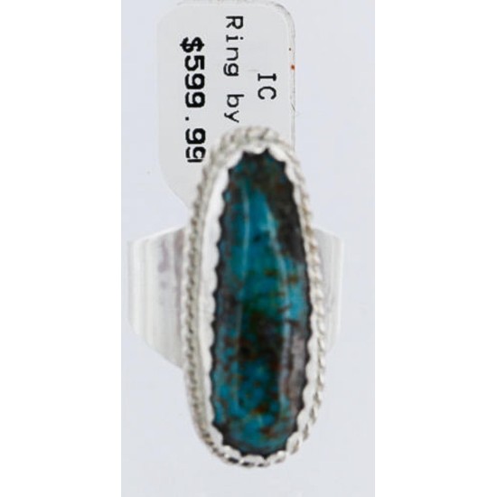 Handmade Certified Authentic Navajo .925 Sterling Silver Natural CANDELARIA Turquoise Native American Ring  390851579091