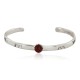 Handmade Certified Authentic Navajo .925 Sterling Silver Natural Carnelian Baby Native American Bracelet 1 12853-2