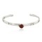 Handmade Certified Authentic Navajo .925 Sterling Silver Natural Carnelian Baby Native American Bracelet 12853-3