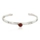 Handmade Certified Authentic Navajo .925 Sterling Silver Natural Carnelian Baby Native American Bracelet 12853-3 Handmade Certified Authentic Navajo .925 Sterling Silver Natural Carnelian Baby Native American Bracelet 12853-3