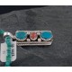 Handmade Certified Authentic Navajo .925 Sterling Silver Natural Coral and Turquoise Native American Necklace 370885857863