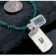 Handmade Certified Authentic Navajo .925 Sterling Silver Natural Coral and Turquoise Native American Necklace 370885857863