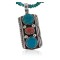 Handmade Certified Authentic Navajo .925 Sterling Silver Natural Coral and Turquoise Native American Necklace 370885857863