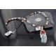 Handmade Certified Authentic Navajo .925 Sterling Silver Natural Coral and Turquoise Native American Necklace 370928401661