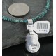 Handmade Certified Authentic Navajo .925 Sterling Silver Natural Coral and Turquoise Native American Necklace 390674982125