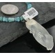 Handmade Certified Authentic Navajo .925 Sterling Silver Natural Coral and Turquoise Native American Necklace 390677796351