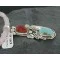 Handmade Navajo .925 Sterling Silver Natural Coral and Turquoise Native American Necklace 390680403932