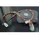 Handmade Certified Authentic Navajo .925 Sterling Silver Natural Coral and Turquoise Native American Necklace 390681801652