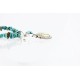 Handmade Certified Authentic Navajo .925 Sterling Silver Natural GASPEITE and Turquoise Native American Necklace 390794135592