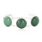 Handmade Certified Authentic Navajo .925 Sterling Silver Natural Jade Native American Bracelet 12822