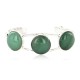 Handmade Certified Authentic Navajo .925 Sterling Silver Natural Jade Native American Bracelet 12822