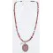 Authentic Navajo Native American Pink Jasper and Turquoise Sterling Silver Necklace Authentic Navajo Native American Pink Jasper and Turquoise Sterling Silver Necklace