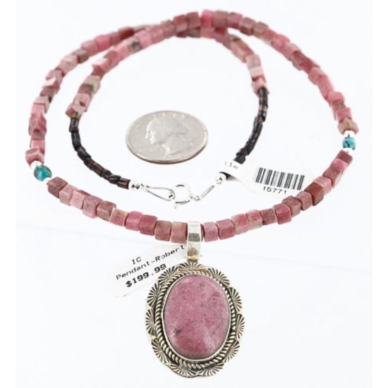 Handmade Certified Authentic Navajo .925 Sterling Silver Natural JASPER and Turquoise Native American Necklace 390774793699 Handmade Certified Authentic Navajo .925 Sterling Silver Natural JASPER and Turquoise Native American Necklace 390774793699