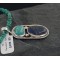 Handmade Certified Authentic Navajo .925 Sterling Silver Natural LAPIS and Turquoise Native American Necklace 390652383922