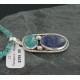 Handmade Certified Authentic Navajo .925 Sterling Silver Natural LAPIS and Turquoise Native American Necklace 390661800738