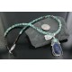 Handmade Certified Authentic Navajo .925 Sterling Silver Natural Lapis and Turquoise Native American Necklace 390677878198
