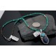 Handmade Certified Authentic Navajo .925 Sterling Silver Natural LAPIS and Turquoise Native American Necklace & Pendant 370881781300
