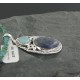 Handmade Certified Authentic Navajo .925 Sterling Silver Natural Lapis and Turquoise Native American Necklace & Pendant 370897223728