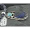 Handmade Navajo .925 Sterling Silver Natural Lapis and Turquoise Native American Necklace & Pendant 390679478582