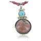 Handmade Certified Authentic Navajo .925 Sterling Silver Natural Pink Jasper and Turquoise Native American Necklace & Pendant 370918957954 Handmade Certified Authentic Navajo .925 Sterling Silver Natural Pink Jasper and Turquoise Native American Necklace & Pendant 370918957954