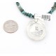 Handmade Certified Authentic Navajo .925 Sterling Silver Natural Pink Jasper and Turquoise Native American Necklace & Pendant 390829334023