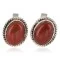 Handmade Navajo Sterling Silver Red Jasper Cuff Links 19128-1 Handmade Navajo Sterling Silver Red Jasper Cuff Links 19128-1