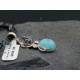 Handmade Certified Authentic Navajo .925 Sterling Silver Natural Snowflake Turquoise Native American Necklace 390612828672