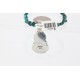 Handmade Certified Authentic Navajo .925 Sterling Silver Natural SPIDER WEB Turquoise Native American Necklace 370993141808
