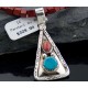 Handmade Certified Authentic Navajo .925 Sterling Silver Natural Spiny Oyster and Turquoise Native American Necklace 370875959126