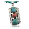 Handmade Certified Authentic Navajo .925 Sterling Silver Natural Spiny Oyster and Turquoise Native American Necklace 370883850874
