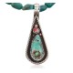 Handmade Certified Authentic Navajo .925 Sterling Silver Natural Spiny Oyster and Turquoise Native American Necklace 370895743452