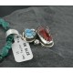 Handmade Certified Authentic Navajo .925 Sterling Silver Natural Spiny Oyster and Turquoise Native American Necklace 370954349477