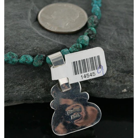 Handmade Certified Authentic Navajo .925 Sterling Silver Natural Spiny Oyster and Turquoise Native American Necklace 370954349477