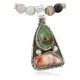 Handmade Certified Authentic Navajo .925 Sterling Silver Natural Spiny Oyster and Turquoise Native American Necklace 370957210200