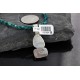 Handmade Certified Authentic Navajo .925 Sterling Silver Natural Spiny Oyster and Turquoise Native American Necklace 370962240512