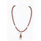 Handmade Certified Authentic Navajo .925 Sterling Silver Natural Spiny Oyster and Turquoise Native American Necklace 370993051520
