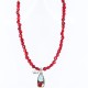 Handmade Certified Authentic Navajo .925 Sterling Silver Natural Spiny Oyster and Turquoise Native American Necklace 370998487541