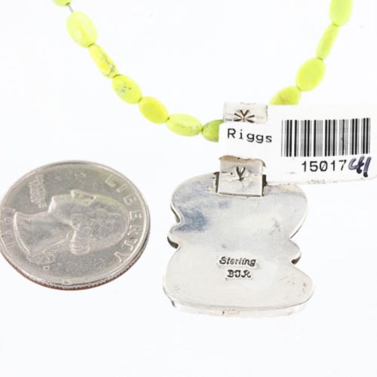 Handmade Certified Authentic Navajo .925 Sterling Silver Natural Spiny Oyster and Turquoise Native American Necklace 371002457806