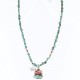 Handmade Certified Authentic Navajo .925 Sterling Silver Natural Spiny Oyster and Turquoise Native American Necklace 371002848987