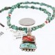 Handmade Certified Authentic Navajo .925 Sterling Silver Natural Spiny Oyster and Turquoise Native American Necklace 371002848987