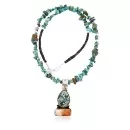 Handmade Navajo .925 Sterling Silver Natural Spiny Oyster and Turquoise Native American Necklace 371017460857