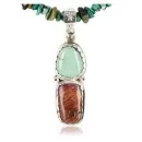 Handmade Navajo .925 Sterling Silver Natural Spiny Oyster and Turquoise Native American Necklace 371047480293
