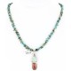 Handmade Certified Authentic Navajo .925 Sterling Silver Natural Spiny Oyster and Turquoise Native American Necklace 371047480293