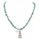 Handmade Certified Authentic Navajo .925 Sterling Silver Natural Spiny Oyster and Turquoise Native American Necklace 371050055446